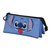 Lilo and Stitch Cool-Triple Pencil Case, Blue, 23 x 11 cm, Blue, One Size, Triple Pencil Case Cool view 1