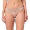 Warner's Women's No Pinching No Problems Dig-Free Comfort Waist with Lace Microfiber Bikini 5509, Toasted Almond, 3X-Large view 1