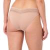 Warner's Women's No Pinching No Problems Dig-Free Comfort Waist with Lace Microfiber Bikini 5509, Toasted Almond, 3X-Large view 2