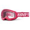 100-Percent Strata 2 Junior Goggles OSFM Pink/Clear Lens view 1