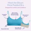 Bleuet Bleum Petal Padded Bra  Seamless Reversible First Bra for Teens & Tweens | Sewn-in Pads, Adjustable Straps, Ultra Soft & Tag-Free Comfort view 2
