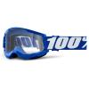 100% Strata 2 Clear Lens Youth Goggle - Kids' Blue/Clear Lens 2, One Size view 1