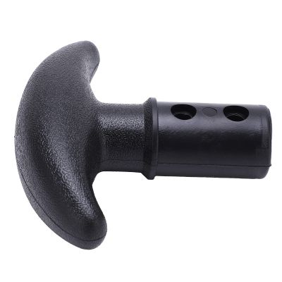 Kayak Canoe T Paddle Handle, Easy to Install T-Shaped Handle for Surfboard (Black)