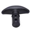 Kayak Canoe T Paddle Handle, Easy to Install T-Shaped Handle for Surfboard (Black) view 2