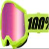 100-Percent Strata 2 Junior Goggles OSFM Neon Yellow/Mirror Pink Lens view 1