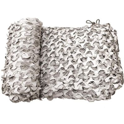 CamoSystems Premium Series Camouflage Military Spec Net with Mesh Netting Attached, Small, 9'10" x 9'10", Snow - White/Light Gray