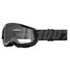 100% Junior Strata 2 Moto/MTB Goggle - Black; Clear view 1