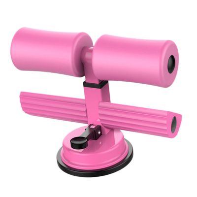 BESPORTBLE Upgrade Double Bar Pink Suction Cup Abdominal Trainer Sit up Assist Device for Exercise Bar