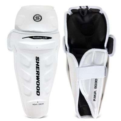 Sher-wood 5030 HOF Senior Hockey Shin Pad Guards (17 Inch)