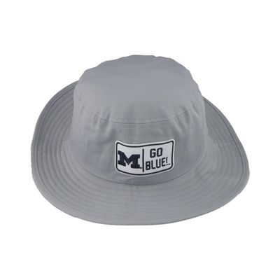 Michigan Wolverines NCAA Officially Licensed Bucket Hat Patch Gray Defer