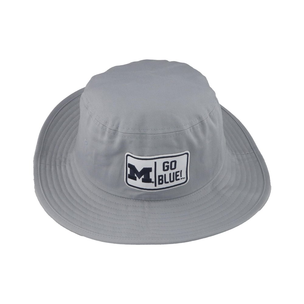Michigan Wolverines NCAA Officially Licensed Bucket Hat Patch Gray Defer