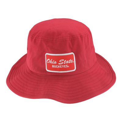Ohio State Buckeyes NCAA Officially Licensed Bucket Hat Patch Team Color Brick