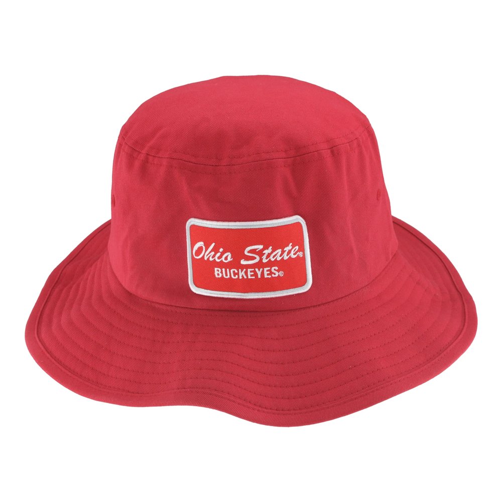 Ohio State Buckeyes NCAA Officially Licensed Bucket Hat Patch Team Color Brick