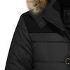 DGKaxiyaHM Men's Windproof Insulated Fleece Parka Jacket Warm Thicken Ski Coat With Hood Padded Slim Parka Outerwear (X-Large,Black) view 3