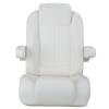 NESHULT Premium High Back Reclining Pontoon Captain's Chair Bucket Boat Seat with Removable Armrest,White view 2