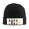 BTCOWZRV Knit Slouchy Beanie Hats for Men Women Cute Wines Bottle Warm Cozy Knitted Cuffed Cap Winter Thick Ski Cap view 1