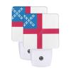 Qauirfe Episcopal Church Flag? Night Light Set of 2 Home Decor