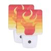 Qauirfe Firegender Pride Flag LGBTQ Night Light Set of 2 Home Decor