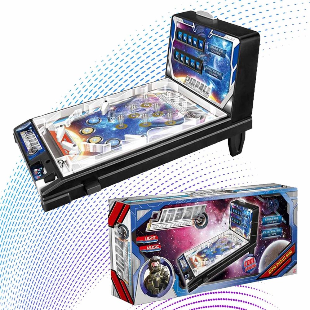 HALFS Children's Electronic Pinball Machine Electronic Pinball Game Machine Parent Child Puzzle Pinball Machine Portable Pinball Game for Family Night, Exercise Intelligence Development