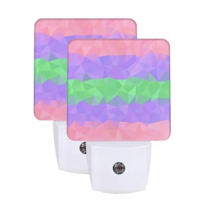 Qauirfe Trigender Pride Flag LGBTQ Night Light Set of 2 Home Decor