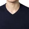Men's Dress V Neck Sweater Long Sleeve Casual Slim Fit Knitted Pullover Men Soft Wool Solid Plain Sweaters Top (X-Large,Dark Blue) view 3