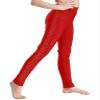 Loodgao Kids Girls Figure Skating Pants Side Rhinestones Ice Skating Practice Leggings Footless Dance Training Tights Burgundy 8 Years view 2