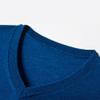 Men's Dress V Neck Sweater Long Sleeve Casual Slim Fit Knitted Pullover Men Soft Wool Solid Plain Sweaters Top (XX-Large,Blue 1) view 3