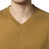 Men's Dress V Neck Sweater Long Sleeve Casual Slim Fit Knitted Pullover Men Soft Wool Solid Plain Sweaters Top (X-Large,Yellow) view 3