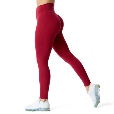 Aoxjox High Waisted Workout Leggings for Women Trinity Yoga Pants 26.5" (Rumba Red, 3X-Large)