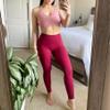 Aoxjox High Waisted Workout Leggings for Women Trinity Yoga Pants 26.5" (Rumba Red, 3X-Large) view 2