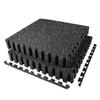 AIRHOP 0.56in Thick 48 Sq Ft Exercise Equipment Mats, 12 Tiles Upgraded Rubber Top with High Density EVA Foam, Large Interlocking Puzzle Gym Flooring for Home Gym, Heavy Weight Workout, 24 x 24in view 1