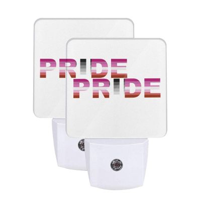 Qauirfe Homoflexible Lesbian Pride Flag Night Light Set of 2 Home Decor