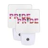 Qauirfe Homoflexible Lesbian Pride Flag Night Light Set of 2 Home Decor