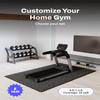 AIRHOP 0.56in Thick 24 Sq Ft Exercise Equipment Mats, 6 Tiles Upgraded Rubber Top with High Density EVA Foam, Large Interlocking Puzzle Gym Flooring for Home Gym, Heavy Weight Workout, 24 x 24in view 4