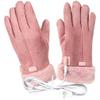 1 Set USB Heated Gloves Electric Thermal Mitts Heating Mitts Outdoor Thermal s Hand Warmer Gloves Winter Leather Leather Warm Skiing s view 1