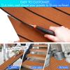 THE LOFT 7 DESIGN Teak EVA Foam Decking Sheet Rolls (Light Brown/White, 94.5 in. x 47 in.) view 4