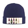 BTCOWZRV Knit Slouchy Beanie Hats for Men Women Cute Wines Bottle Warm Cozy Knitted Cuffed Cap Winter Thick Ski Cap view 1