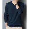SWJGLITTR Men's Dress V Neck Sweater Long Sleeve Casual Slim Fit Knitted Pullover Men Soft Wool Solid Plain Sweaters Top (Medium,Tibetan Blue) view 2