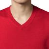Men's Dress V Neck Sweater Long Sleeve Casual Slim Fit Knitted Pullover Men Soft Wool Solid Plain Sweaters Top (XX-Large,Red) view 3