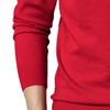 Men's Dress V Neck Sweater Long Sleeve Casual Slim Fit Knitted Pullover Men Soft Wool Solid Plain Sweaters Top (XX-Large,Red) view 4