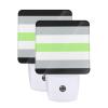 Qauirfe Agender Pride Flag LGBTQ Night Light Set of 2 Home Decor