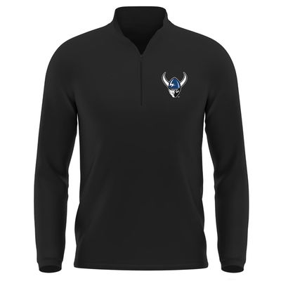 Campus Lab Western Washington University Adult Men's Active Sport 1/4 Zip Pullover Left Chest Logo, Black, Small