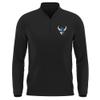 Campus Lab Western Washington University Adult Men's Active Sport 1/4 Zip Pullover Left Chest Logo, Black, Small view 1