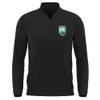 Campus Lab Oklahoma Baptist University Adult Men's Active Sport 1/4 Zip Pullover Left Chest Logo, Black, Large view 1