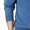 SWJGLITTR Men's Dress V Neck Sweater Long Sleeve Casual Slim Fit Knitted Pullover Men Soft Wool Solid Plain Sweaters Top (Large,Blue 2) view 4