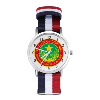 Vafogehu Mauritania Flag Wrist Watches,Men and Women Fashion Minimalist Watch