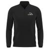 Campus Lab Le Moyne College Adult Men's Active Sport 1/4 Zip Pullover Left Chest Logo, Black, Large view 1