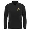 Campus Lab Southwest Minnesota State University Adult Men's Active Sport 1/4 Zip Pullover Left Chest Logo, Black, XX-Large view 1