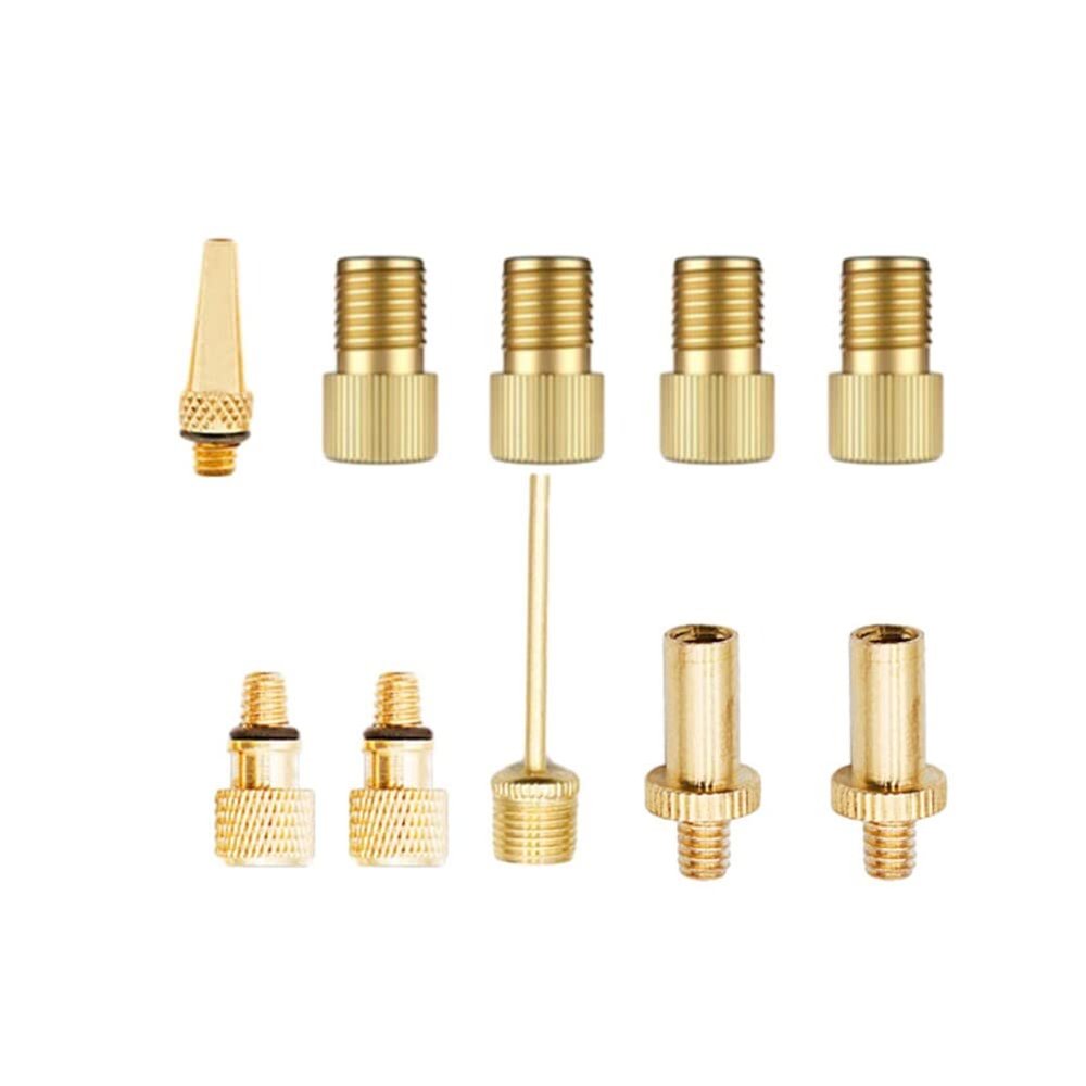 ihreesy 10PCS Bicycle PrestaSchrader Valve Adaptors,Bike Pump Adapter Tire Valve Inflator Adapters Universal Bicycle Valve Converter for Tire,Ball,Air Pump