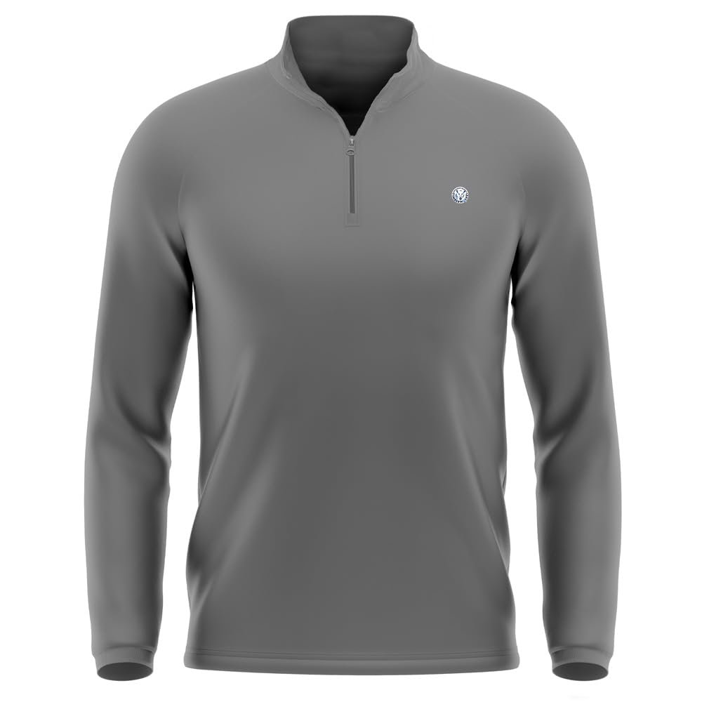 Campus Lab Northwood University Adult Men's Active Sport 1/4 Zip Pullover Left Chest Logo, Charcoal, XX-Large